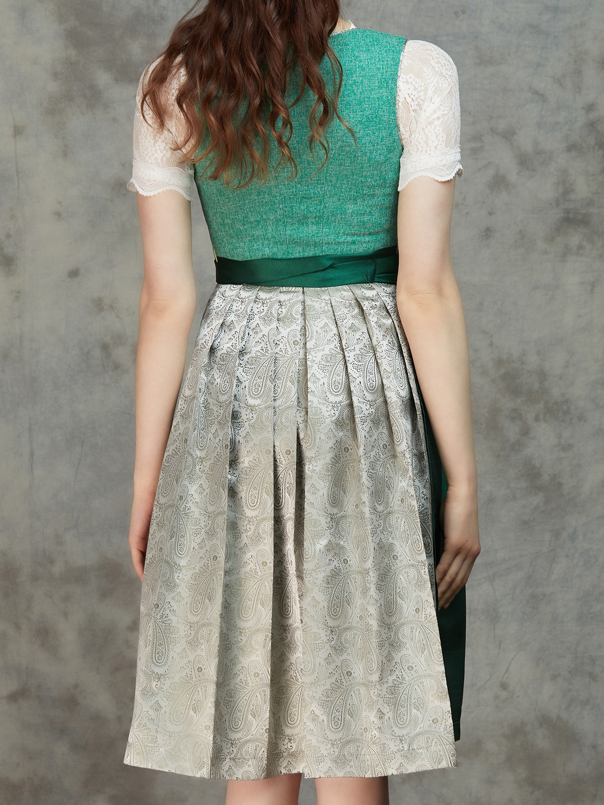 Dirndl Hellblau Samt