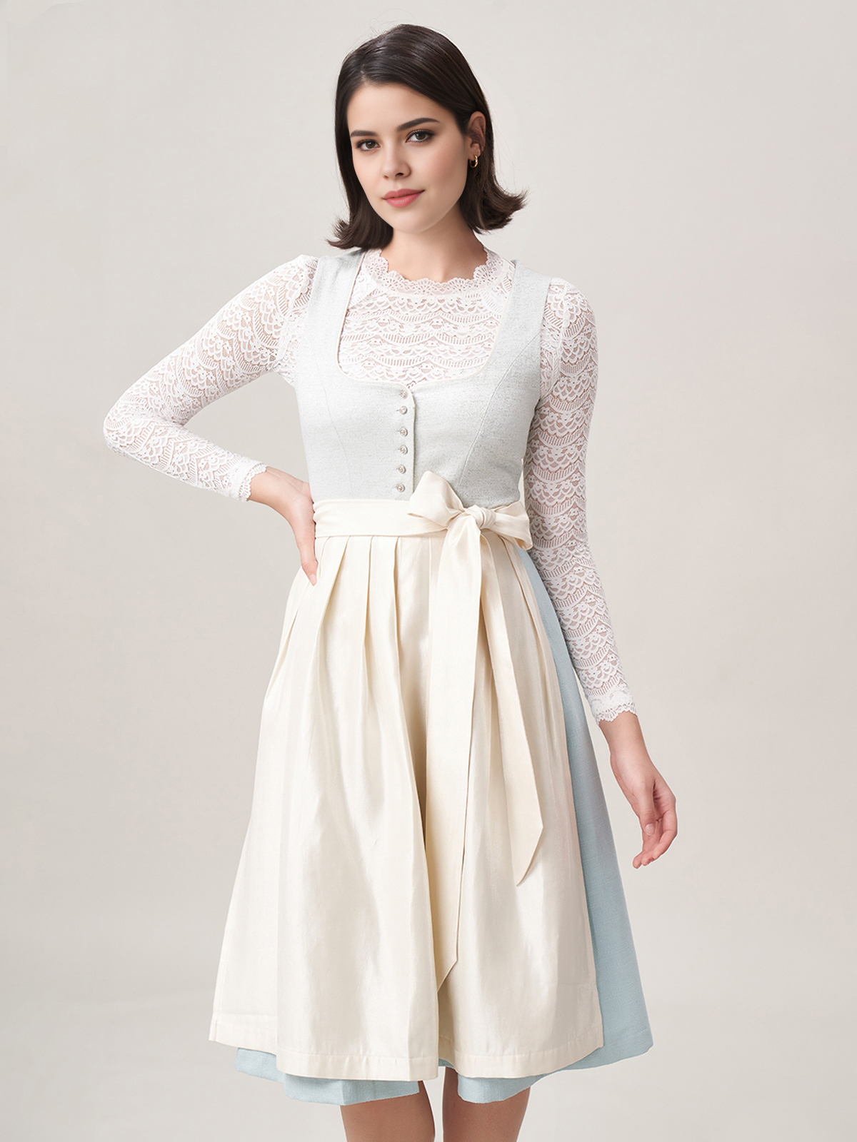 Dirndl Beige in eleganter Ausführung