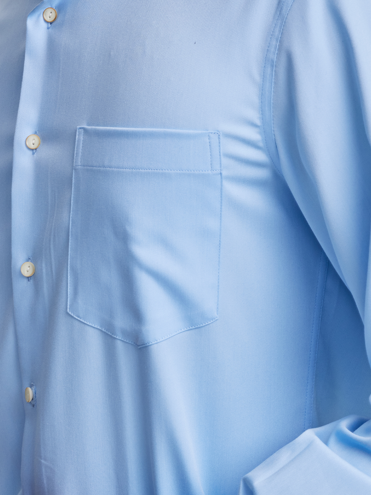 Dirndlbluse Langarm in Blau