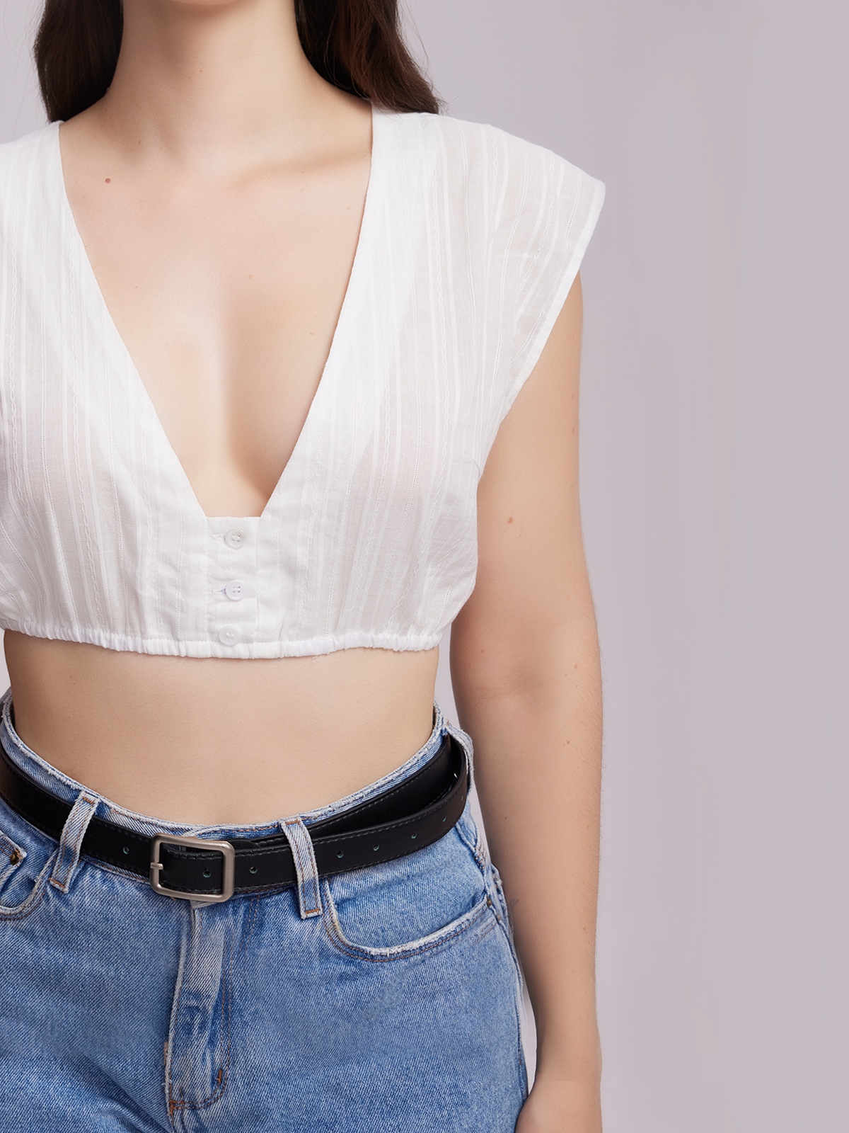 Dirndl Bluse in Weiß