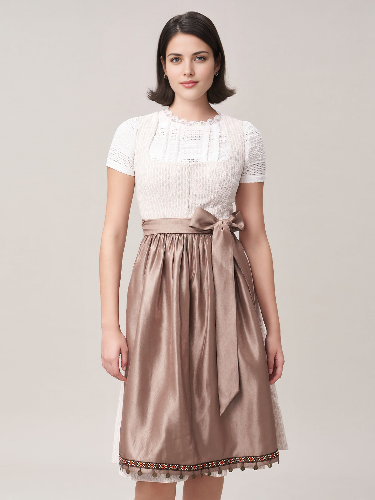 Beige Ehreer Dirndl