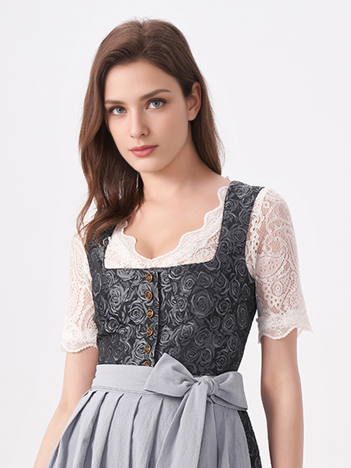 Pinkes Dirndl in Aktion